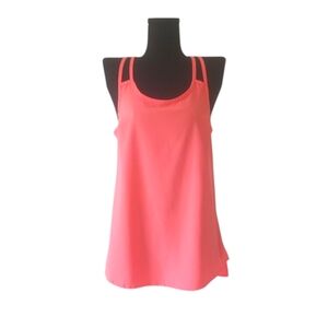 Athleta Coral Sizzle Go Time Tank
